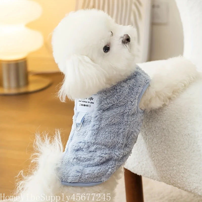 Soft Fleece Pull-On Pet Vest for Dogs and Cats Clothing
