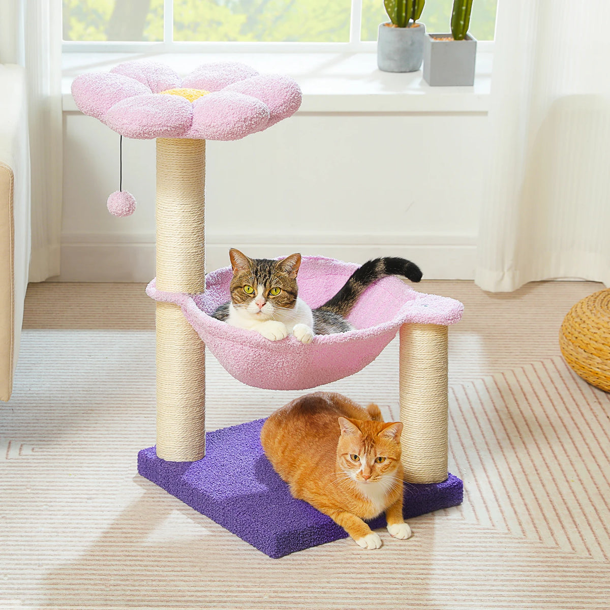 PAWZ Road Flower Cat Tree With Sisal Scratching Post Hammock