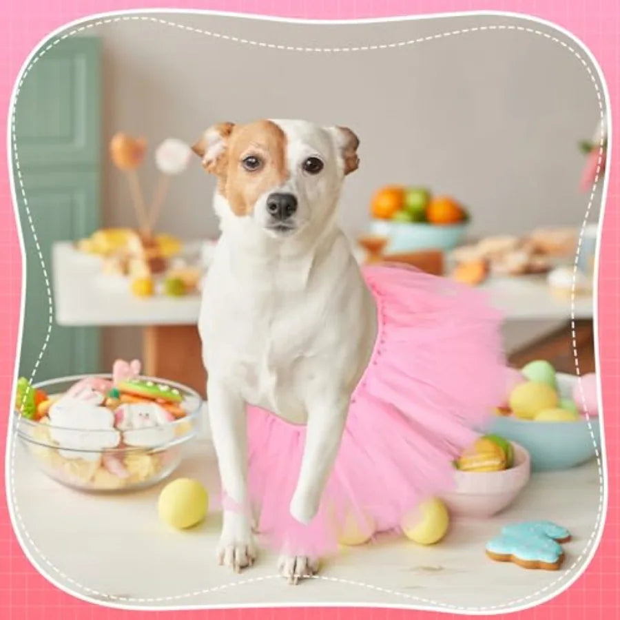 Tulle Dog Tutu Ballerina Costume Skirt for Puppies and Pets
