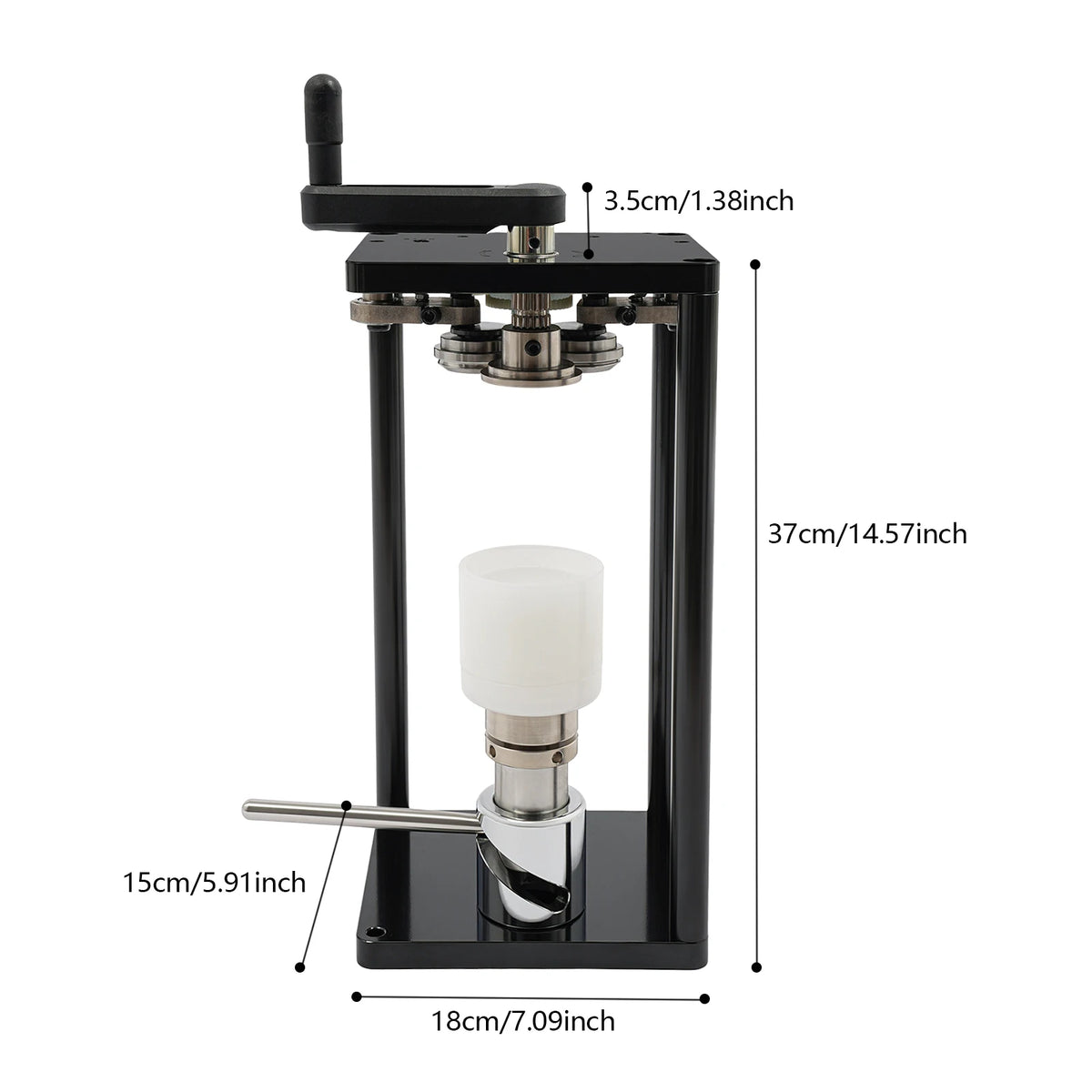 Manual Can Sealer, 10 Pcs/min Aluminum Can Seamer, Stainless Steel Can Sealing Machine For Sealing PET & Aluminum Cans