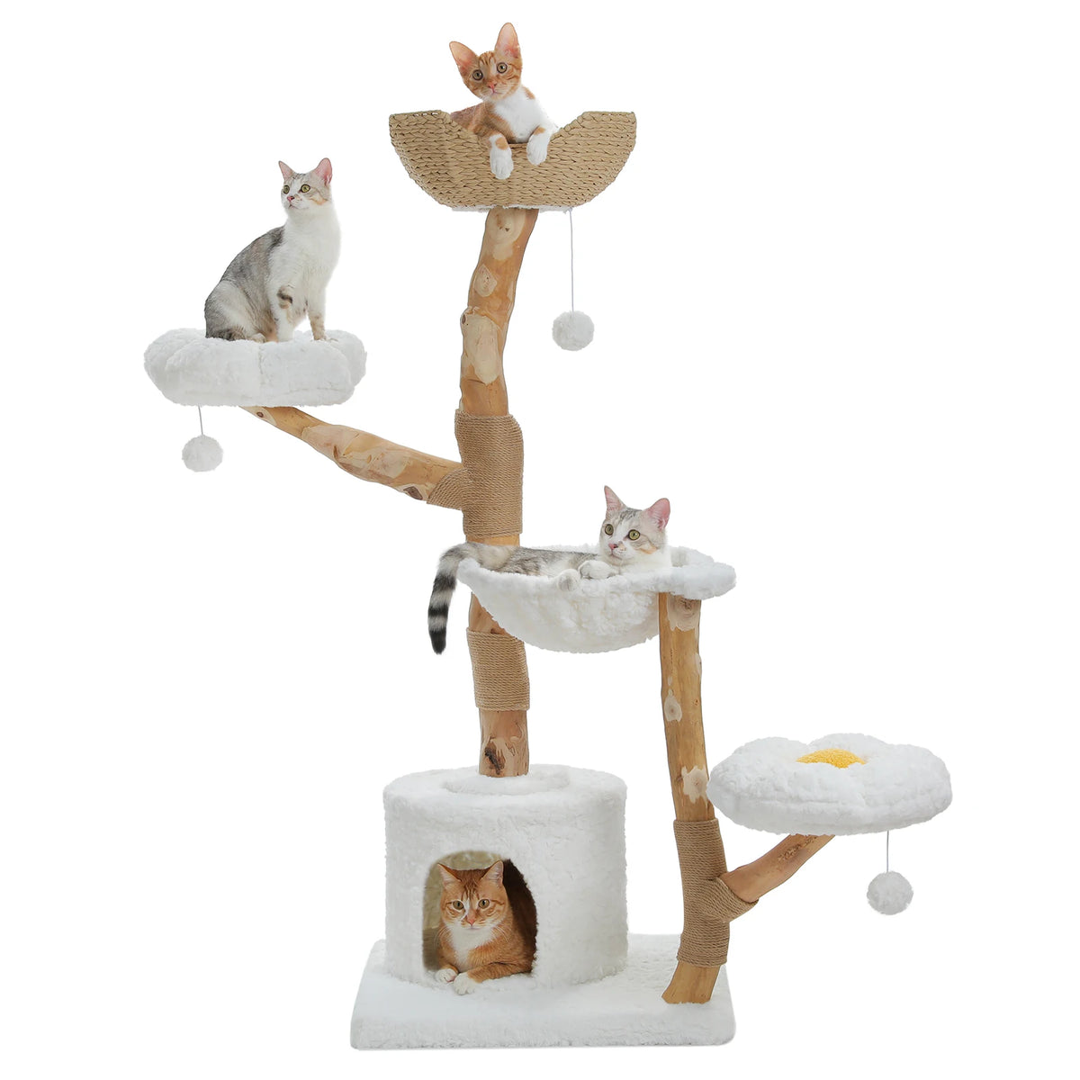 PAWZ Road Five-Tier Cat Tree Tower With Sisal Posts