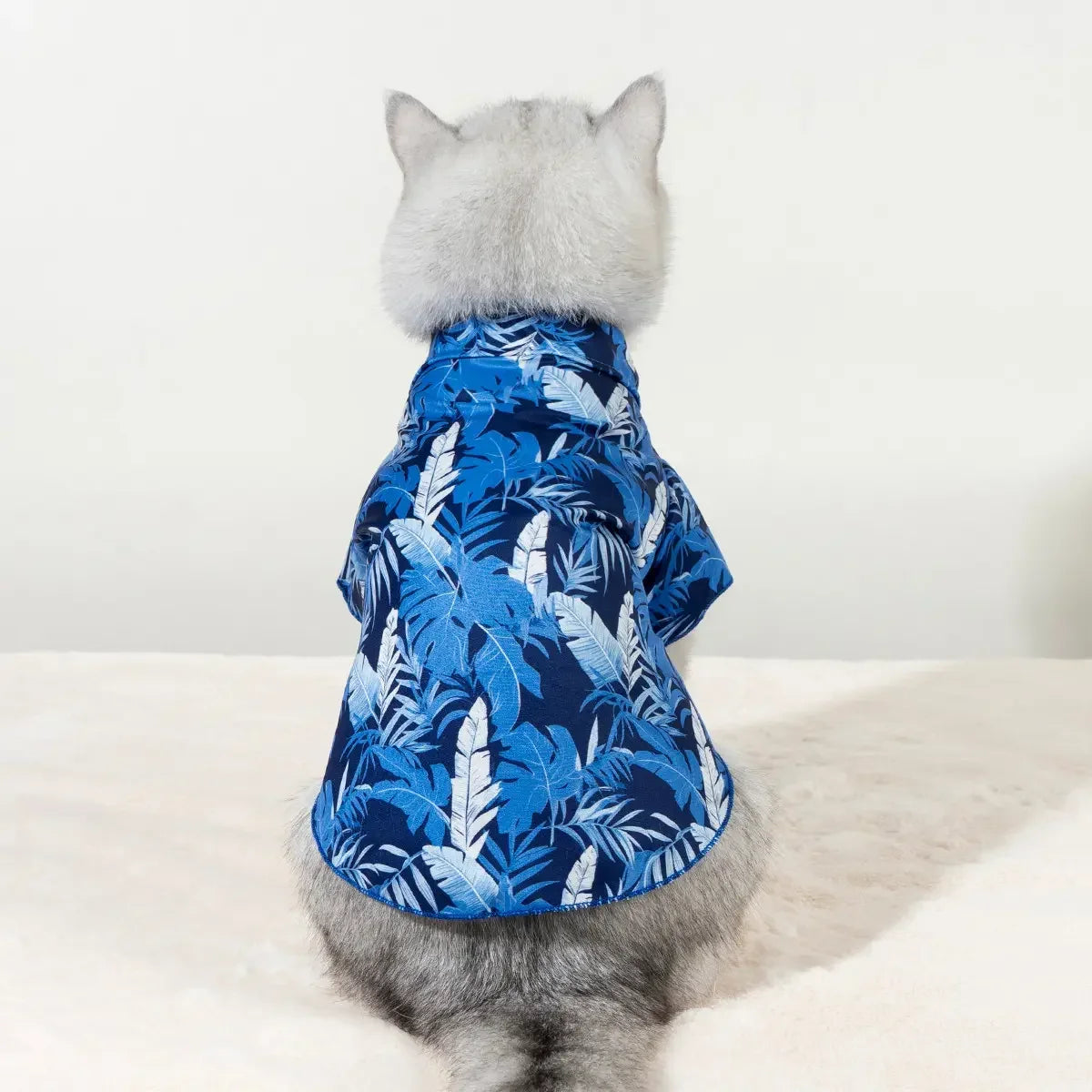 Hawaiian Style Tropical Print Pet Shirt for Dogs and Cats