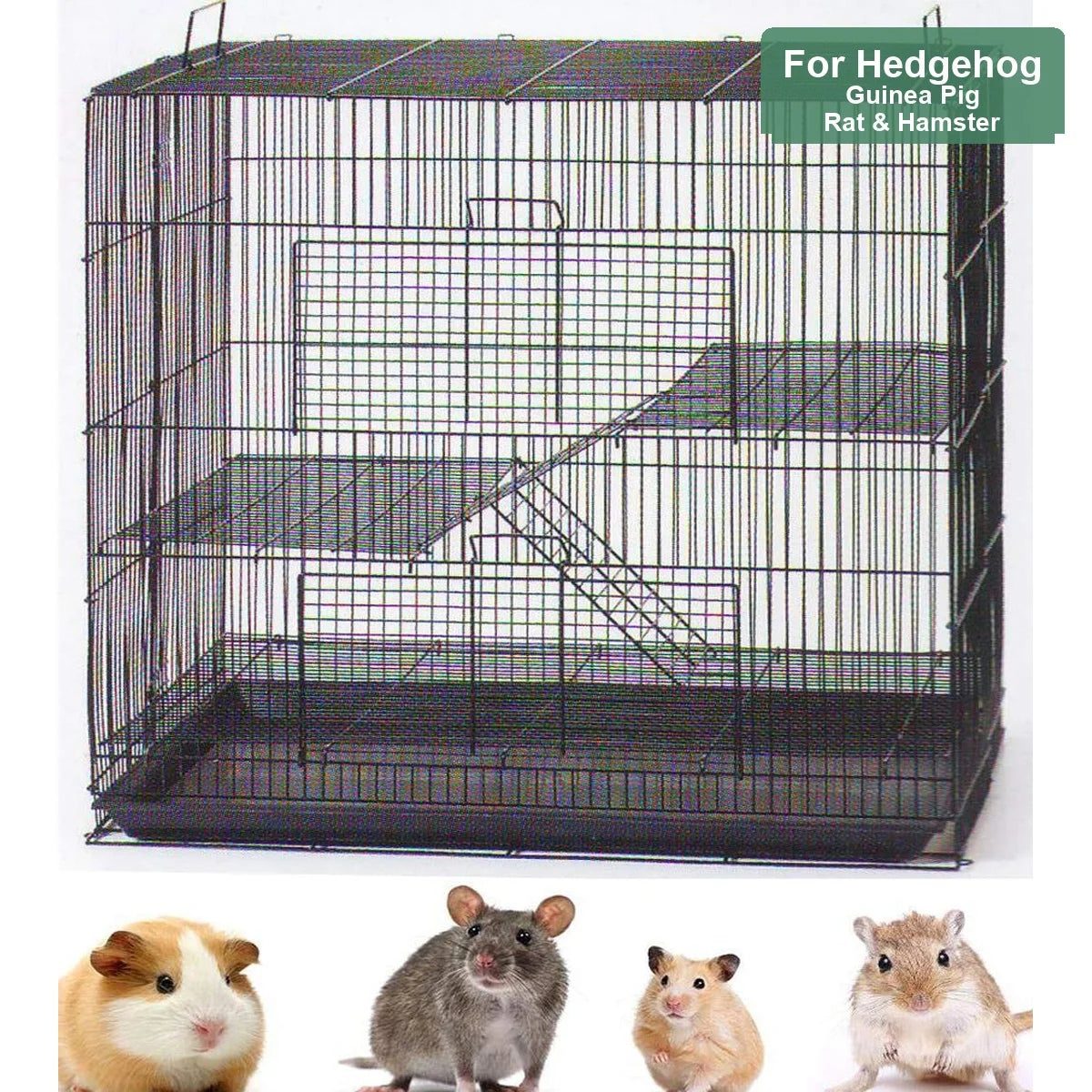 Tiered Small Animal Habitat Cage For Guinea Pigs And Rats