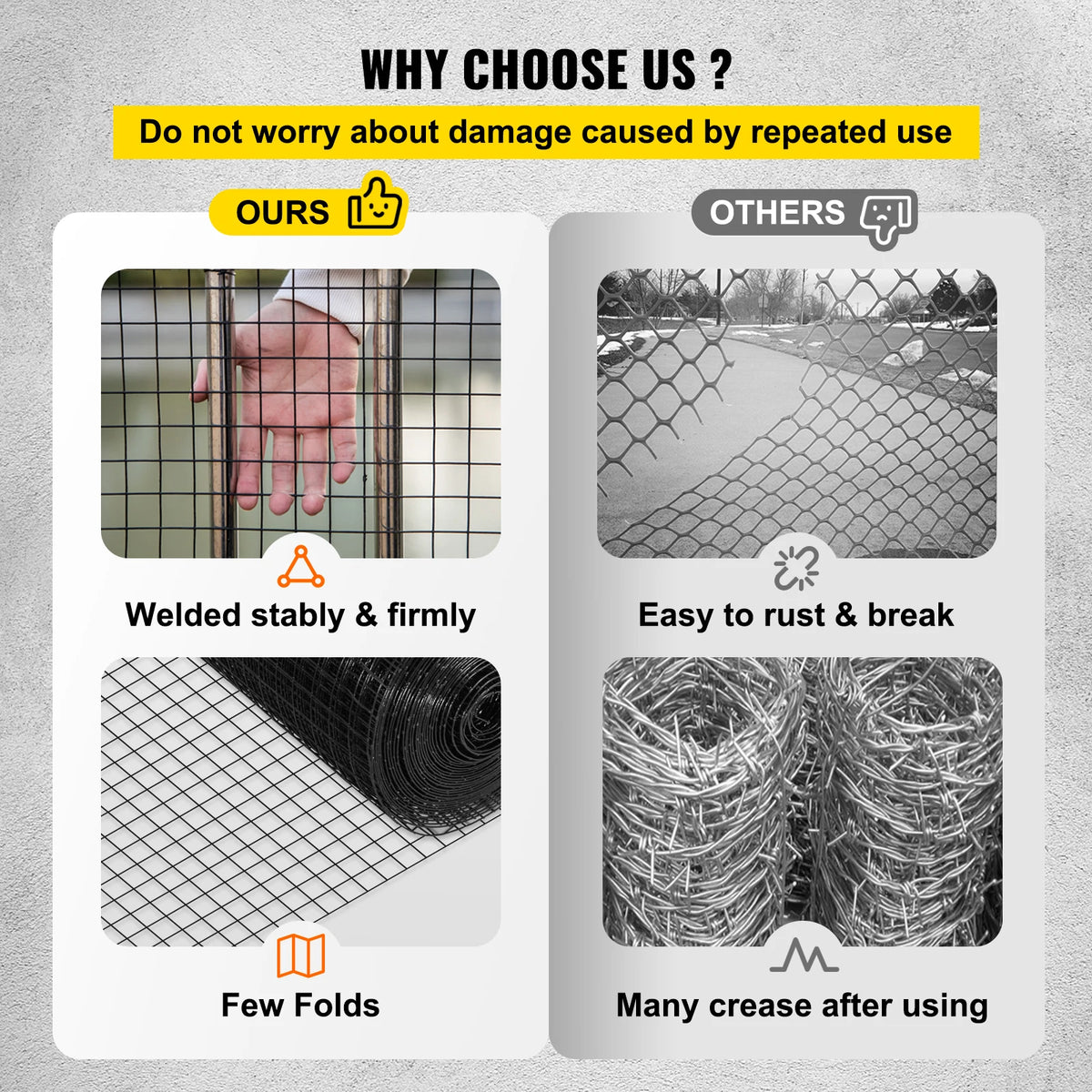 SucceBuy Vinyl Coated Welded Wire Fence Chicken And Rabbit Mesh
