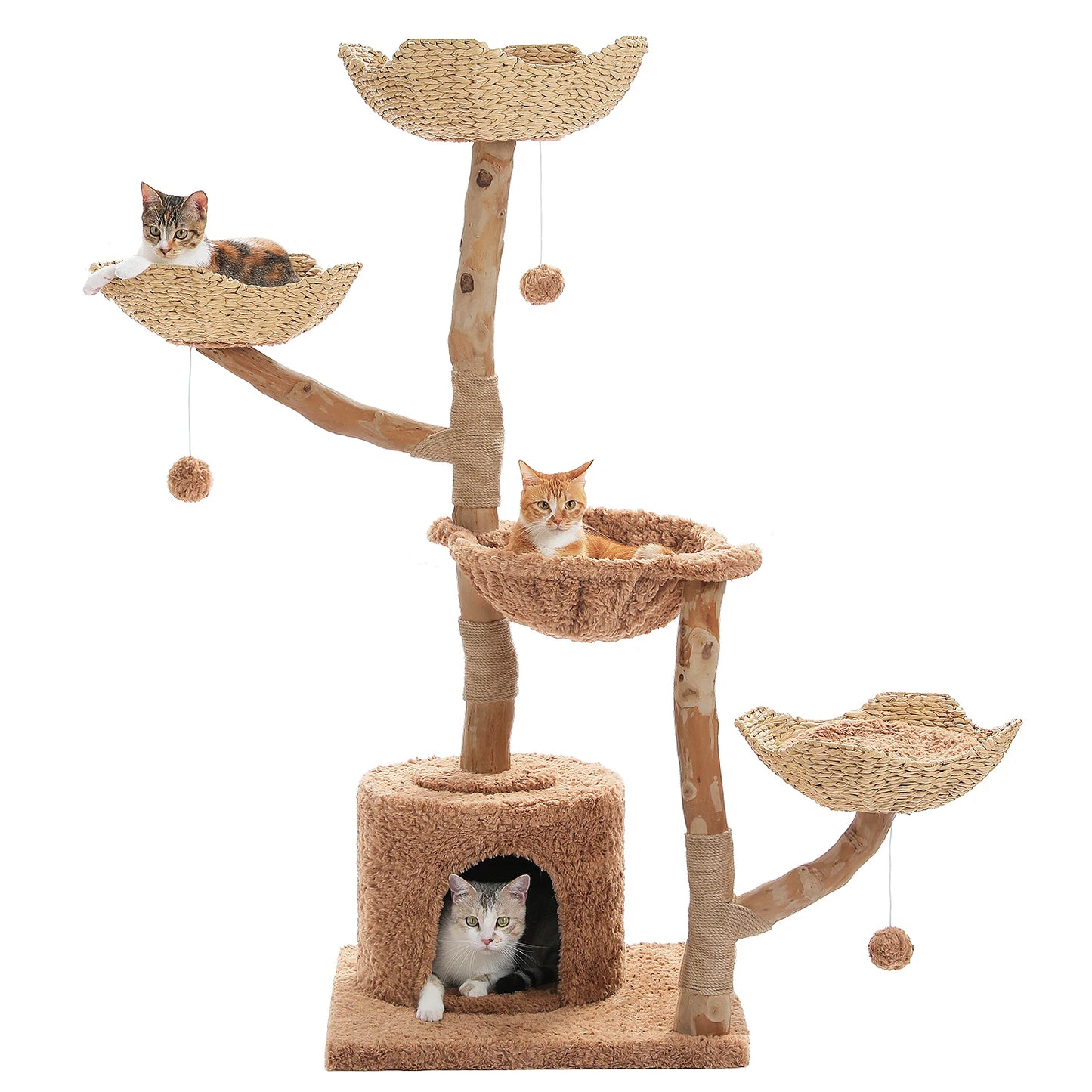 PAWZ Road Five-Tier Cat Tree Tower With Sisal Posts
