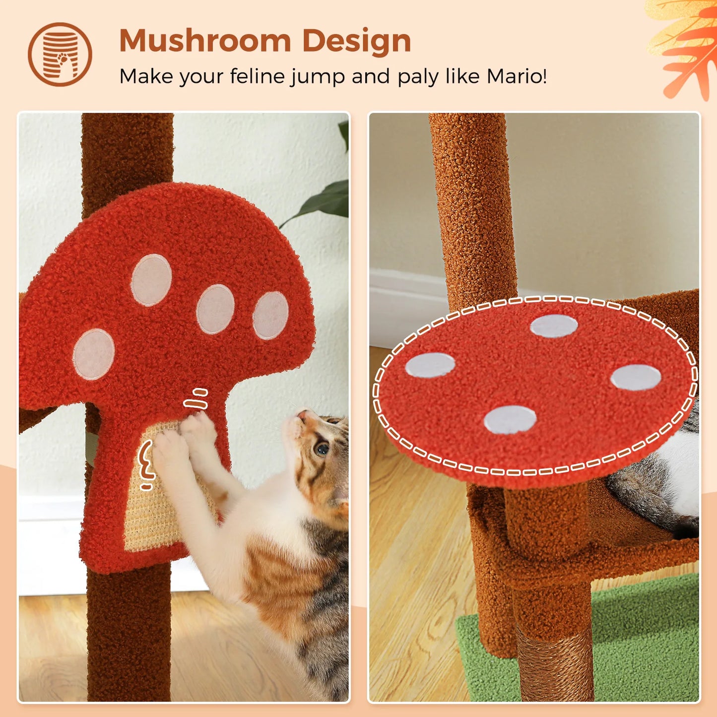 Pawz Road Cat Tower With Scratching Posts And Hammock