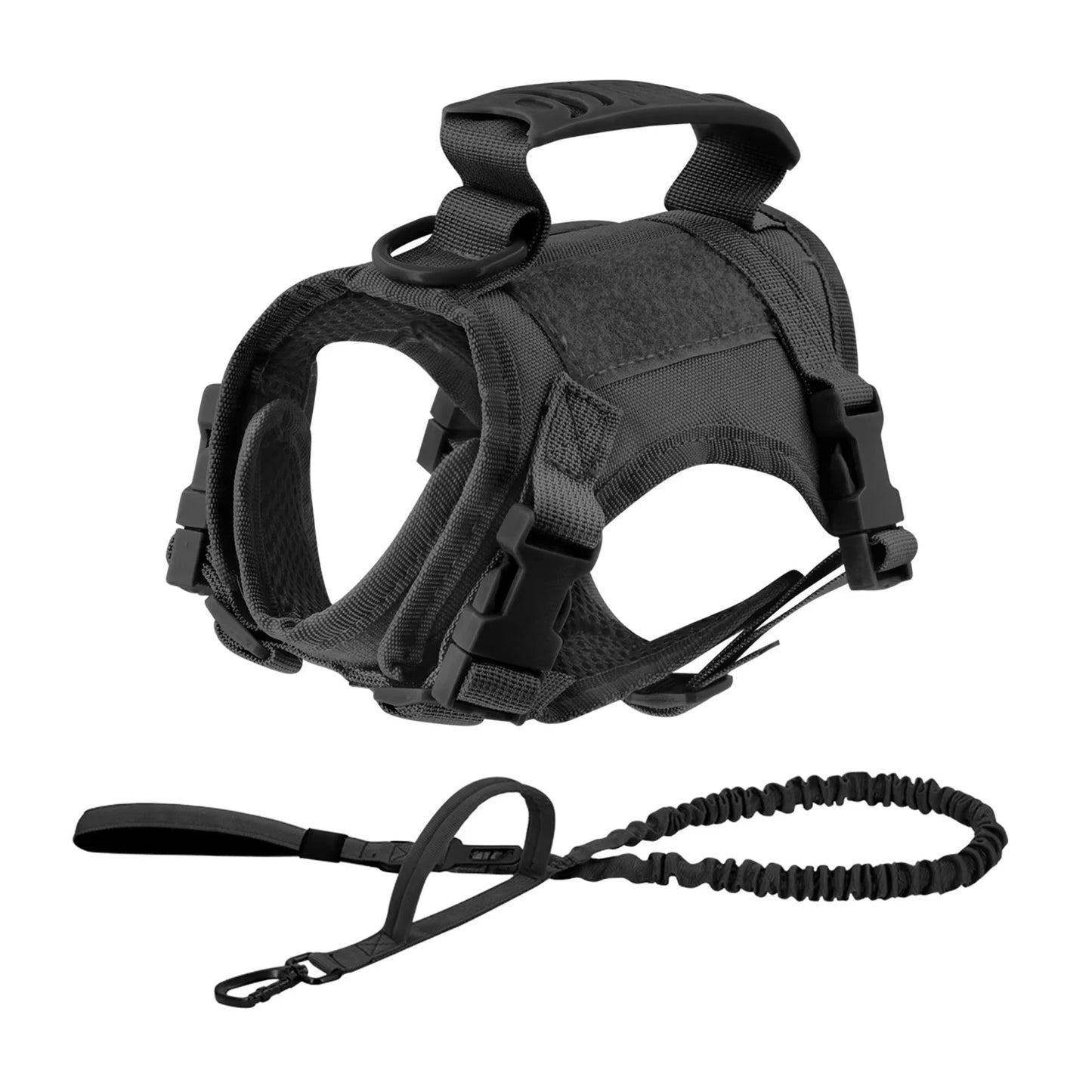 Padded Tactical Harness And Leash Set For Outdoor Training