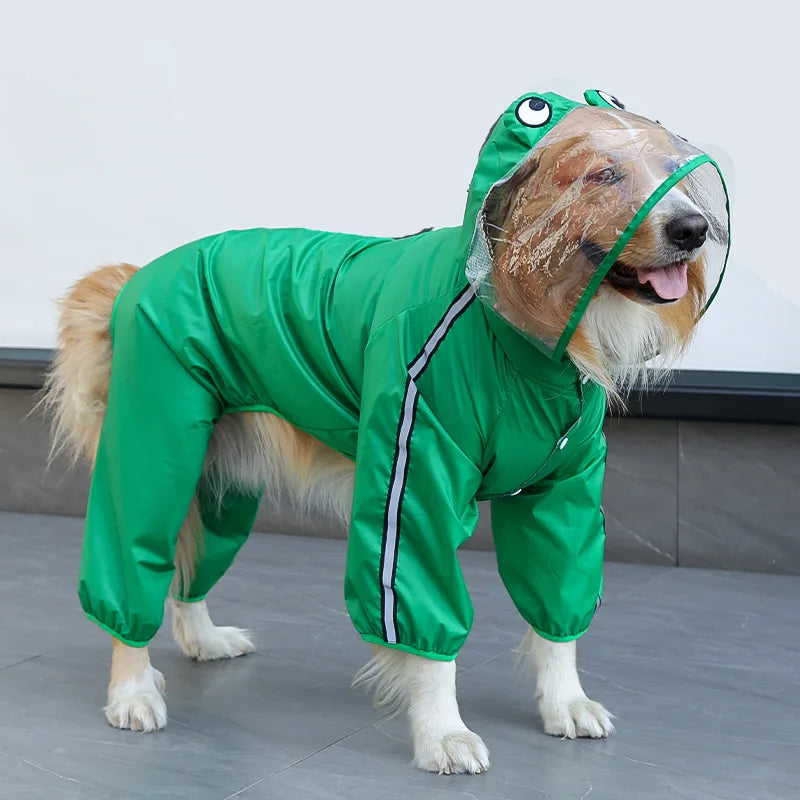 Waterproof Reflective Hooded Raincoat For Dogs And Cats