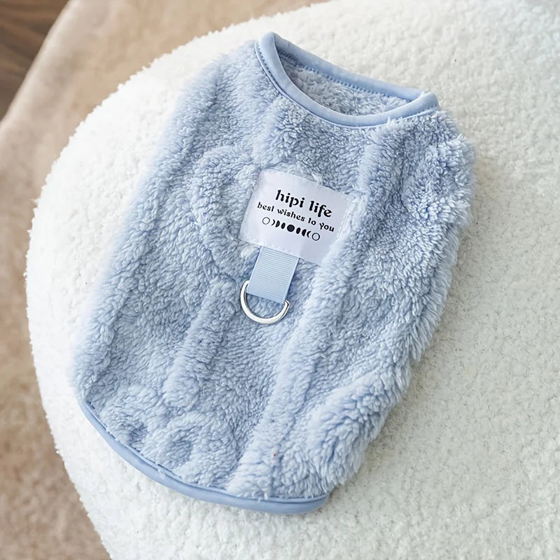 Soft Fleece Pull-On Pet Vest for Dogs and Cats Clothing