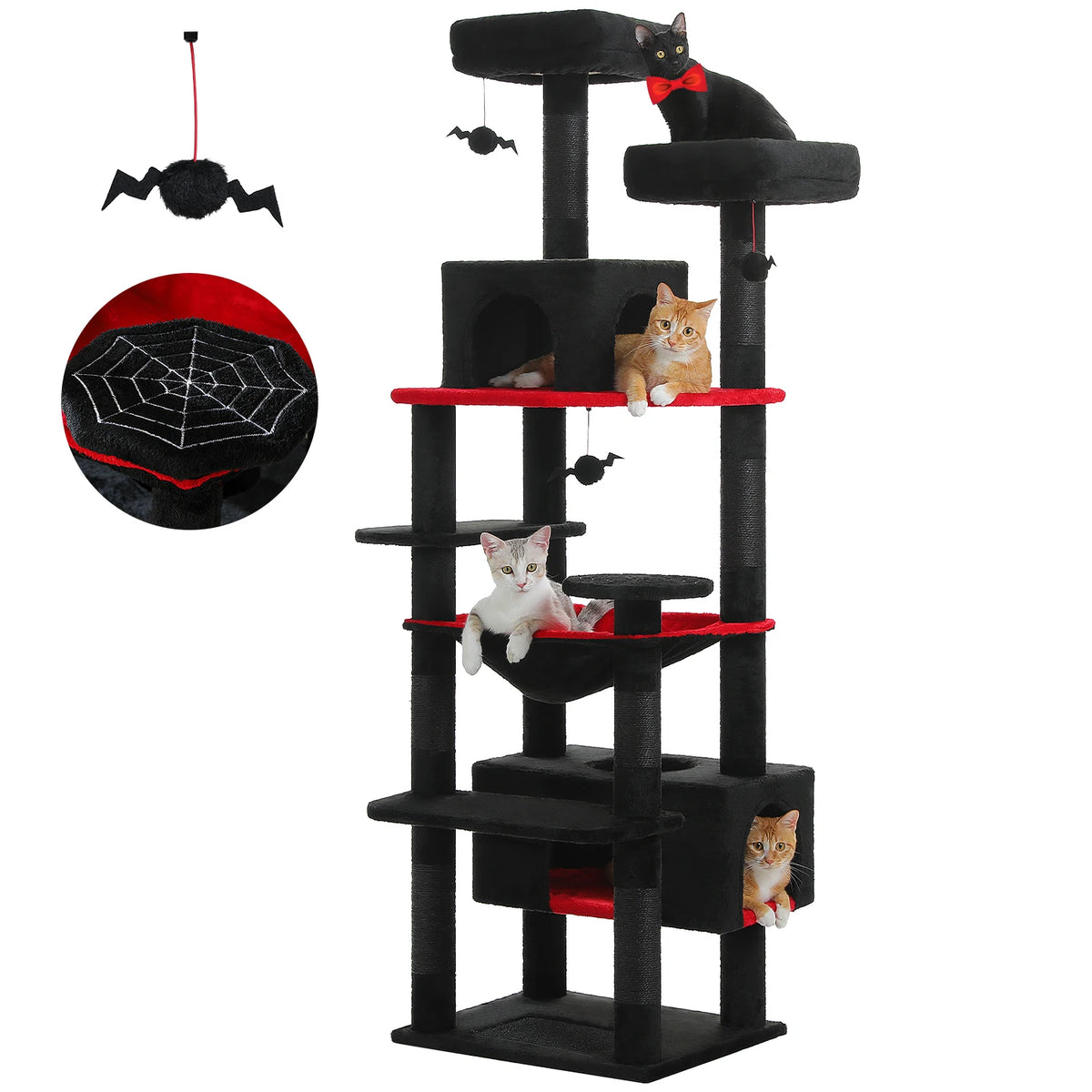 PAWZ Road Indoor Cat Tower With Sisal Posts And Hammock