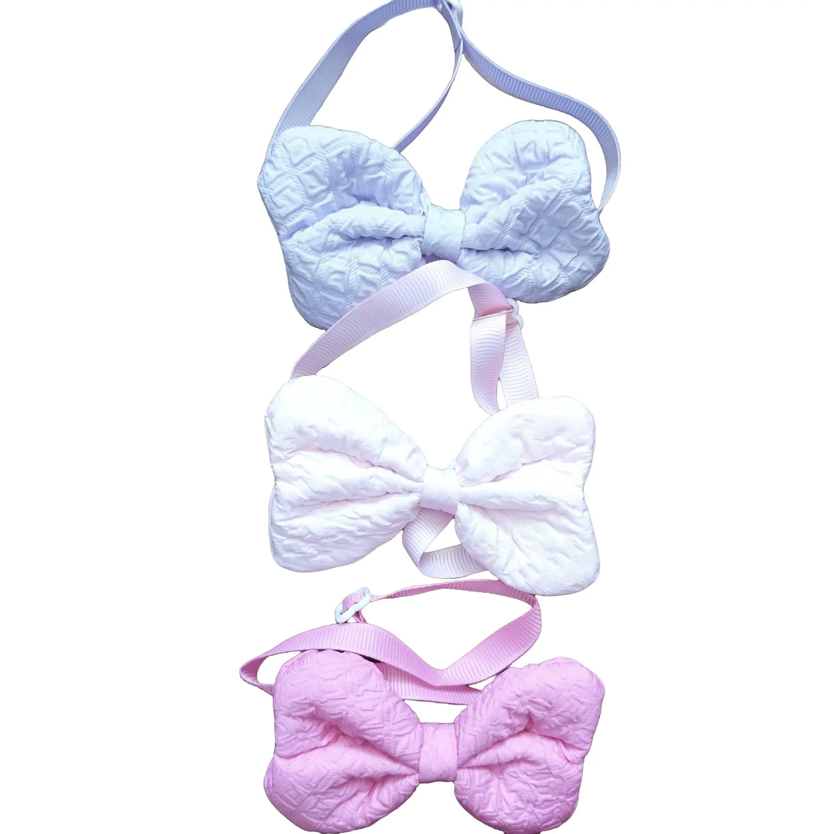 Quilted Pet Bow Ties for Dogs and Cats Party Accessory