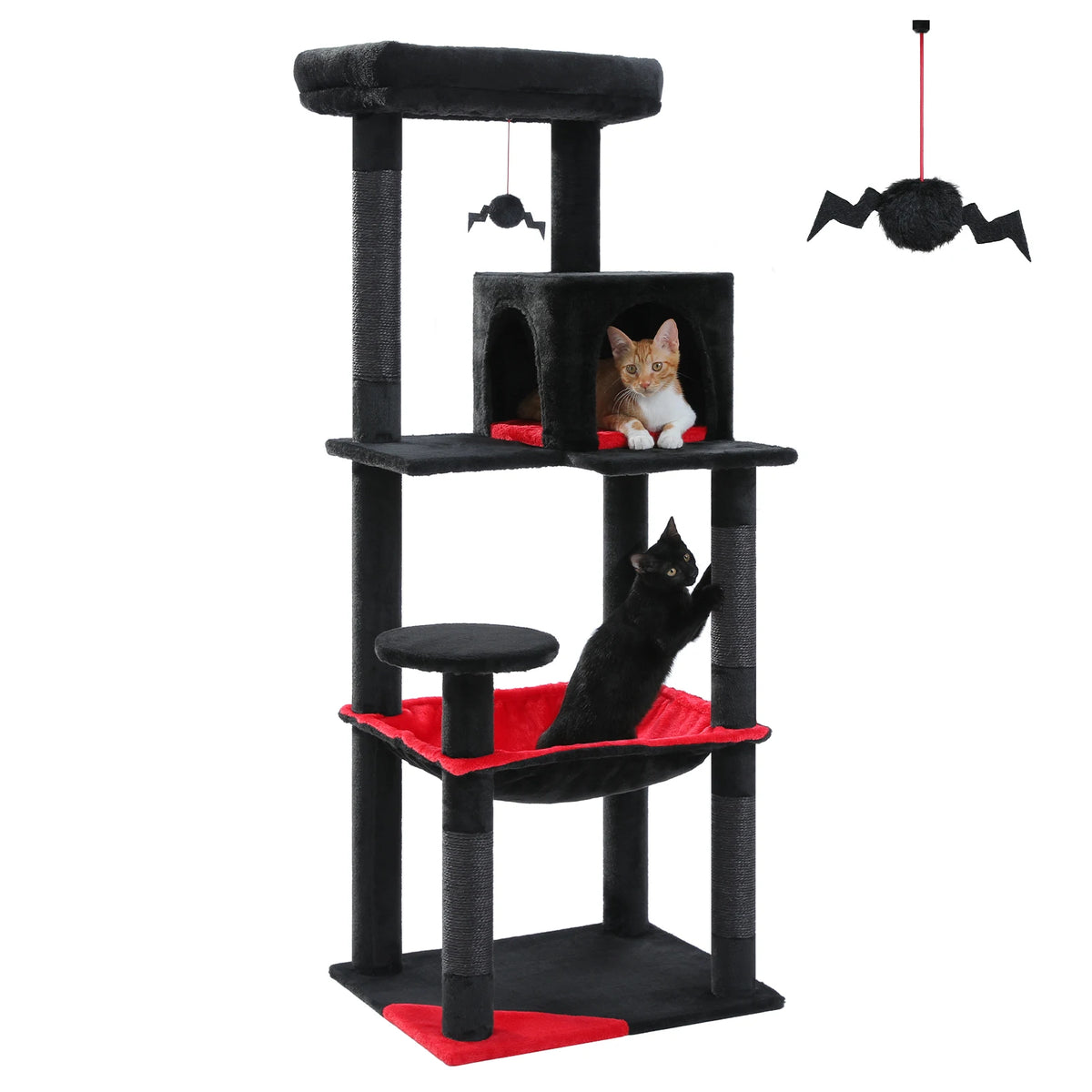 PAWZ Road Indoor Cat Tower With Sisal Posts And Hammock