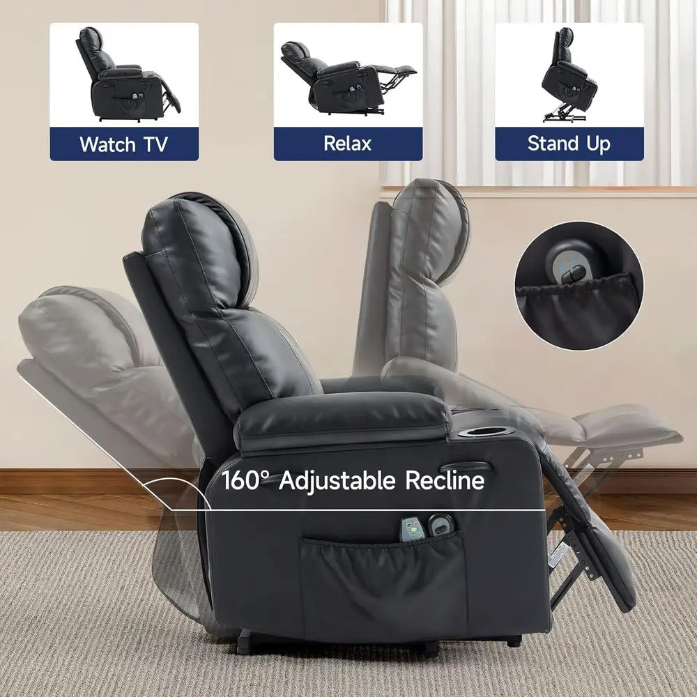 Adjustable Electric Recliner Chair With Massage And Heat