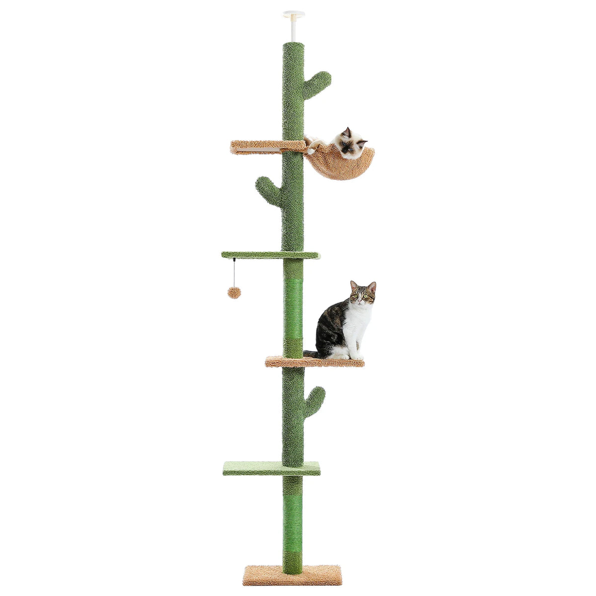 Pawz Road 5 Tier Cactus Cat Tower With Hammock Scratcher