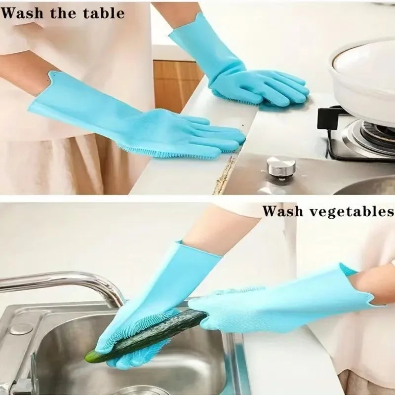 Pet Bathing Glove Silicone Scrubber Mitt For Dogs And Cats
