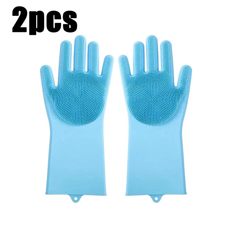 Pet Bathing Glove Silicone Scrubber Mitt For Dogs And Cats