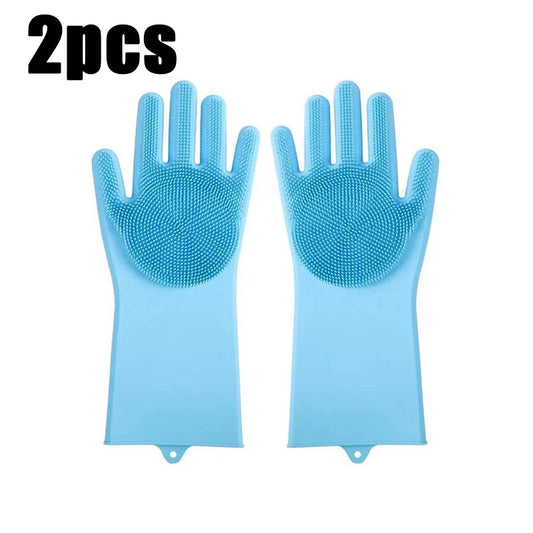 Pet Bathing Glove Silicone Scrubber Mitt For Dogs And Cats