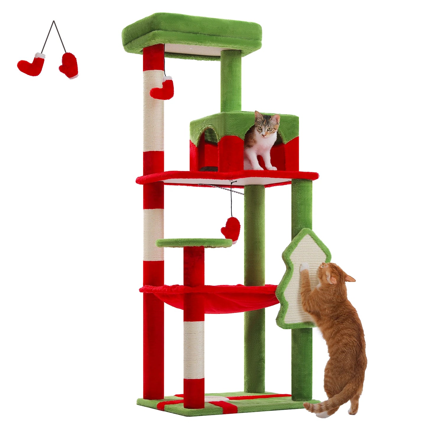 PAWZ Road Indoor Cat Tower With Sisal Posts And Hammock