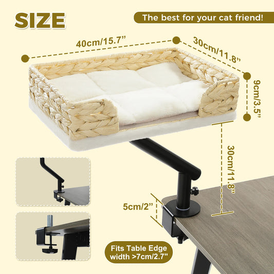 PAWZ Road Cat Desk Bed 360 Rotatable Stand For Cats
