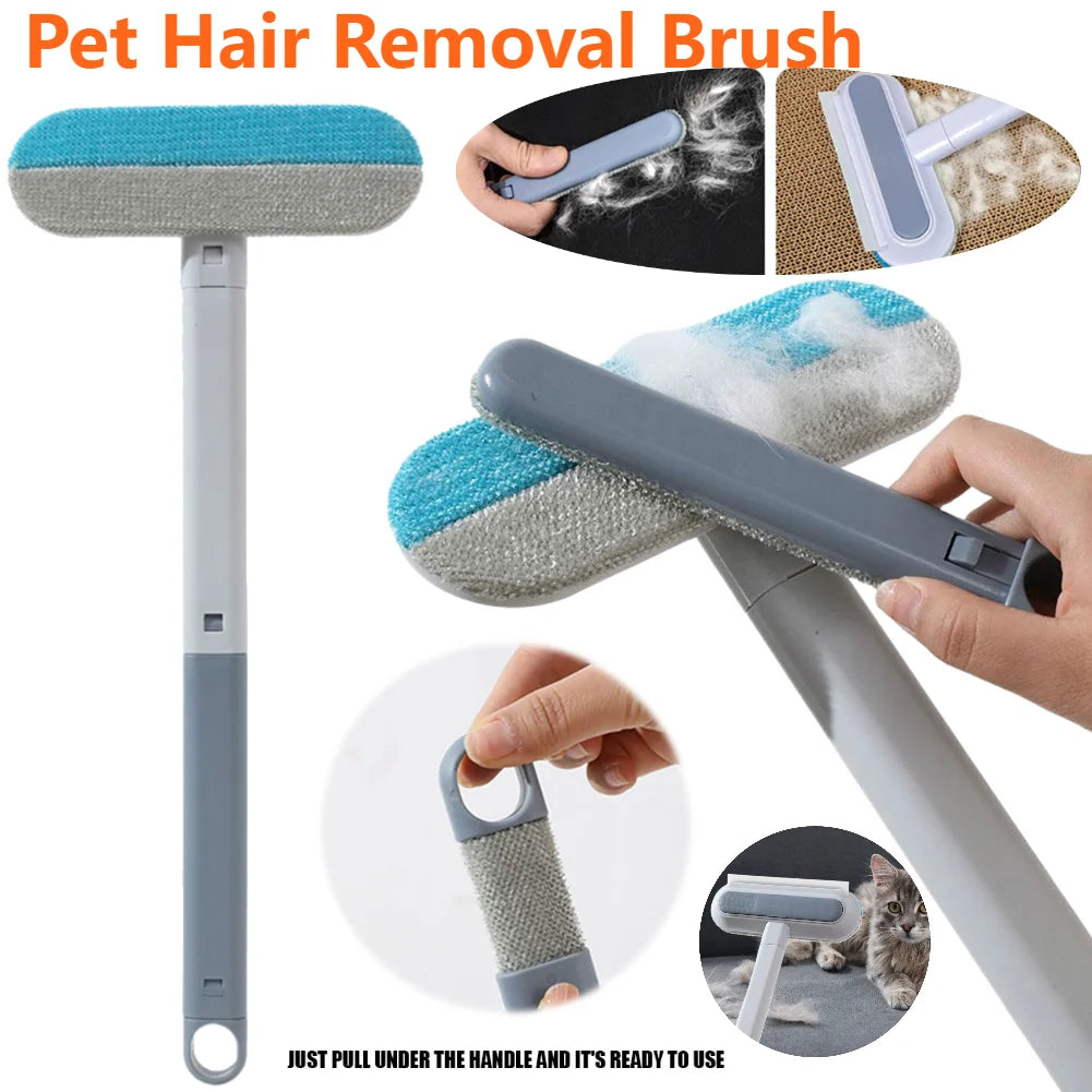 APWIKOGER 3 In 1 Pet Hair Remover Brush With Long Handle