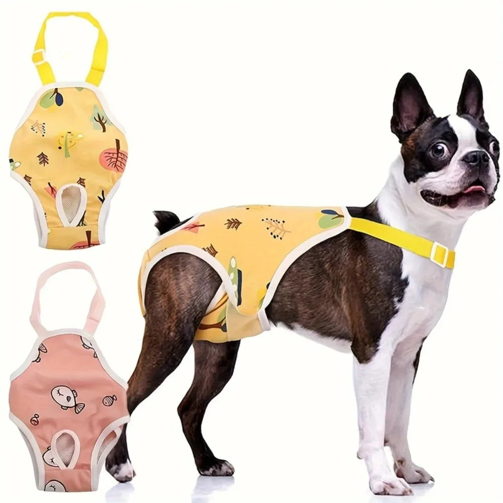 Washable Adjustable Female Dog Physiological Period Pants Secure Comfort
