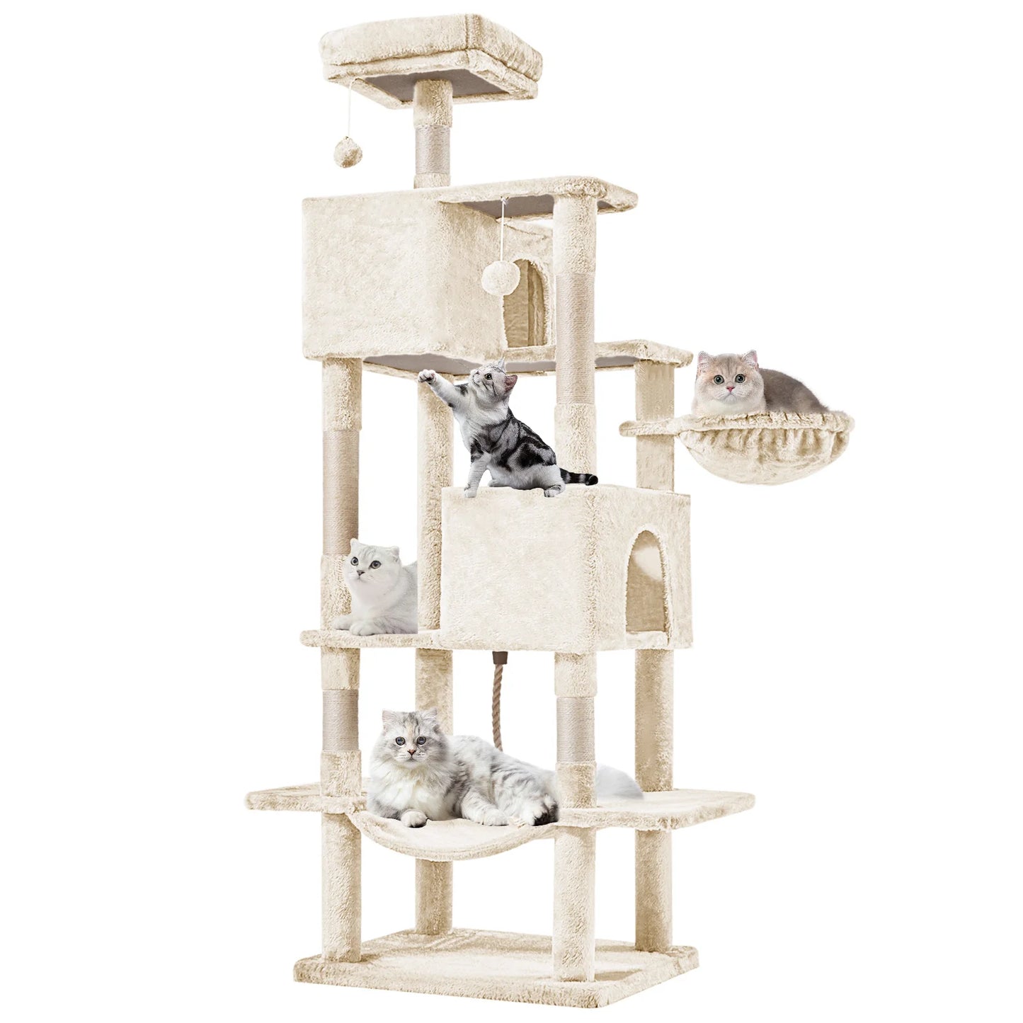 MCQ Multi Level Cat Climbing Tree With Sisal Scratching Posts