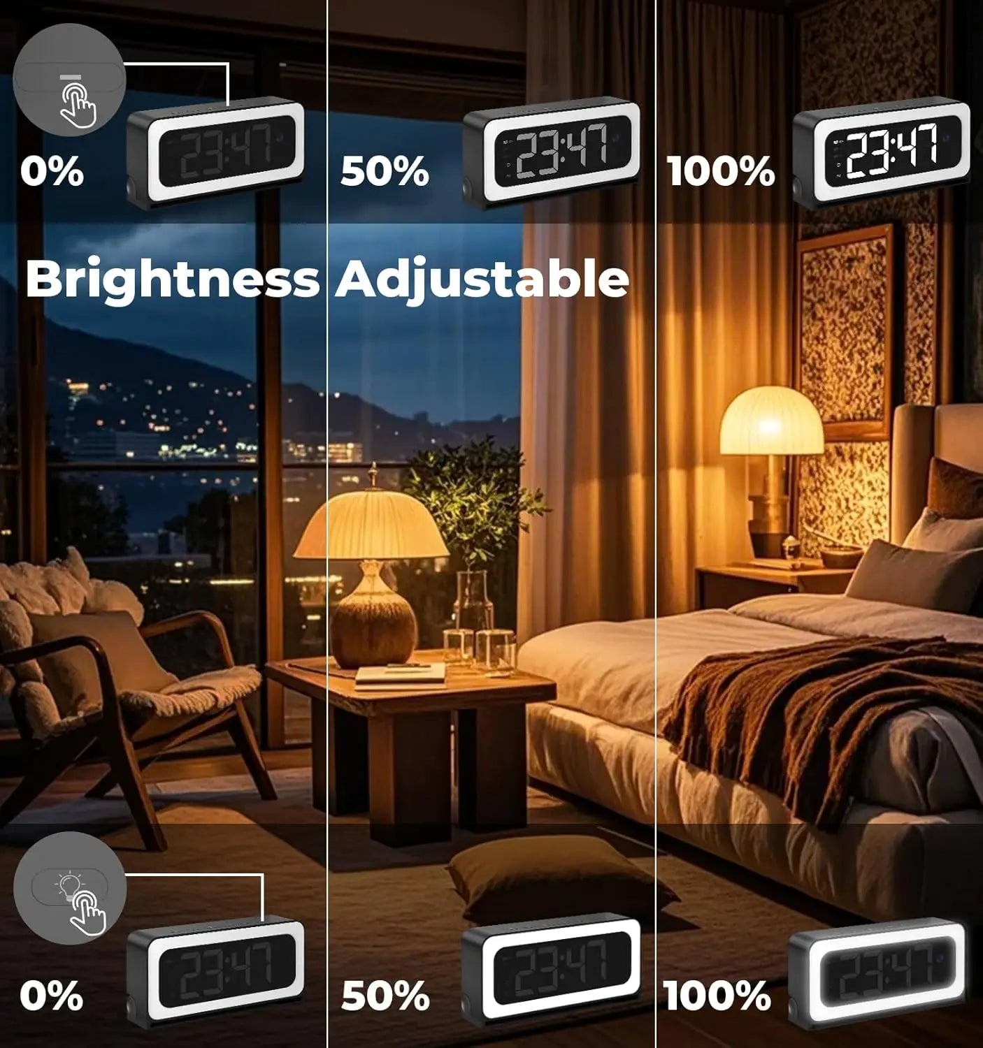 Clock Camera 2K with 5G WiFi Security Camera, Nanny Cam Indoor for Home Security, Two-Way Talk by Wesecuu