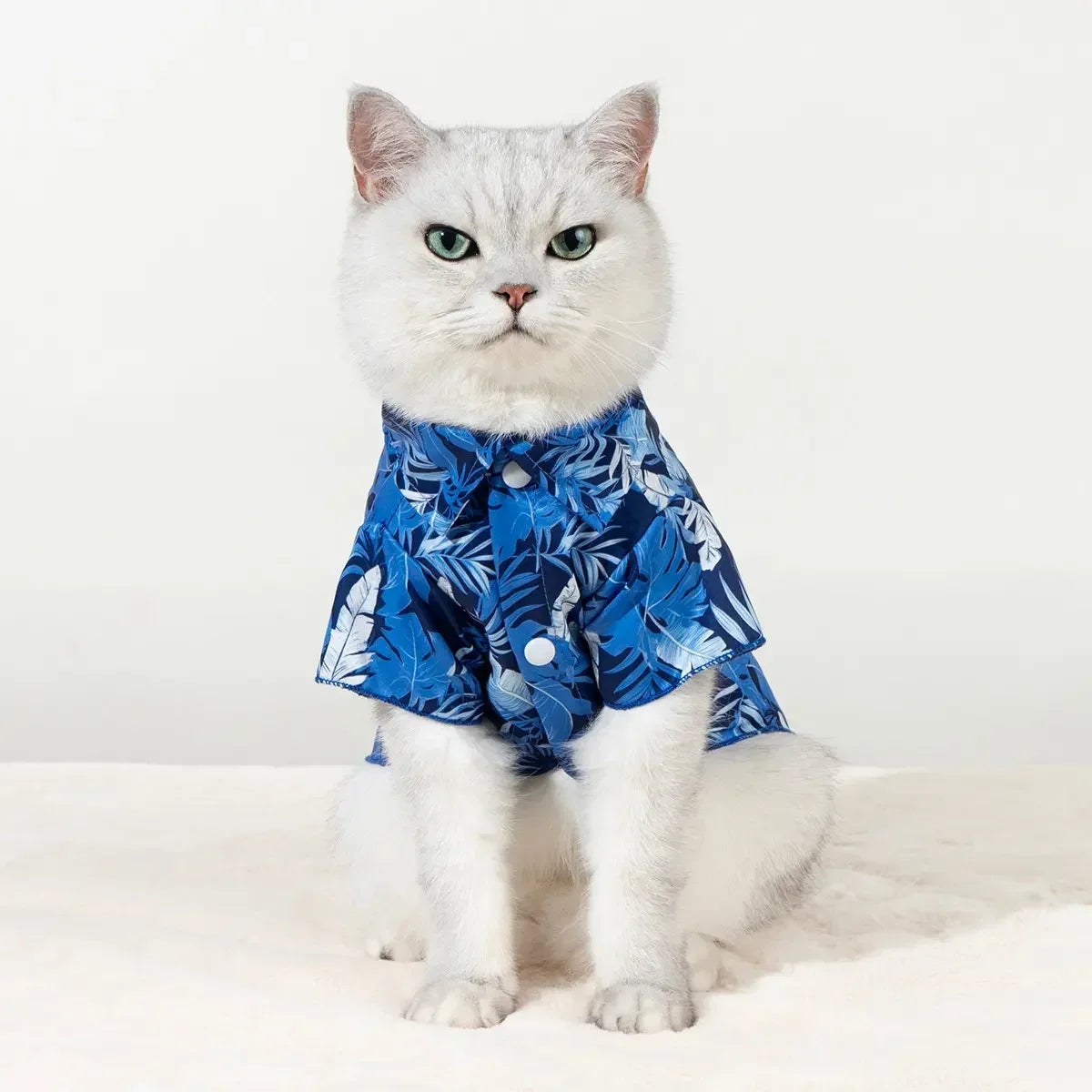 Hawaiian Style Tropical Print Pet Shirt for Dogs and Cats