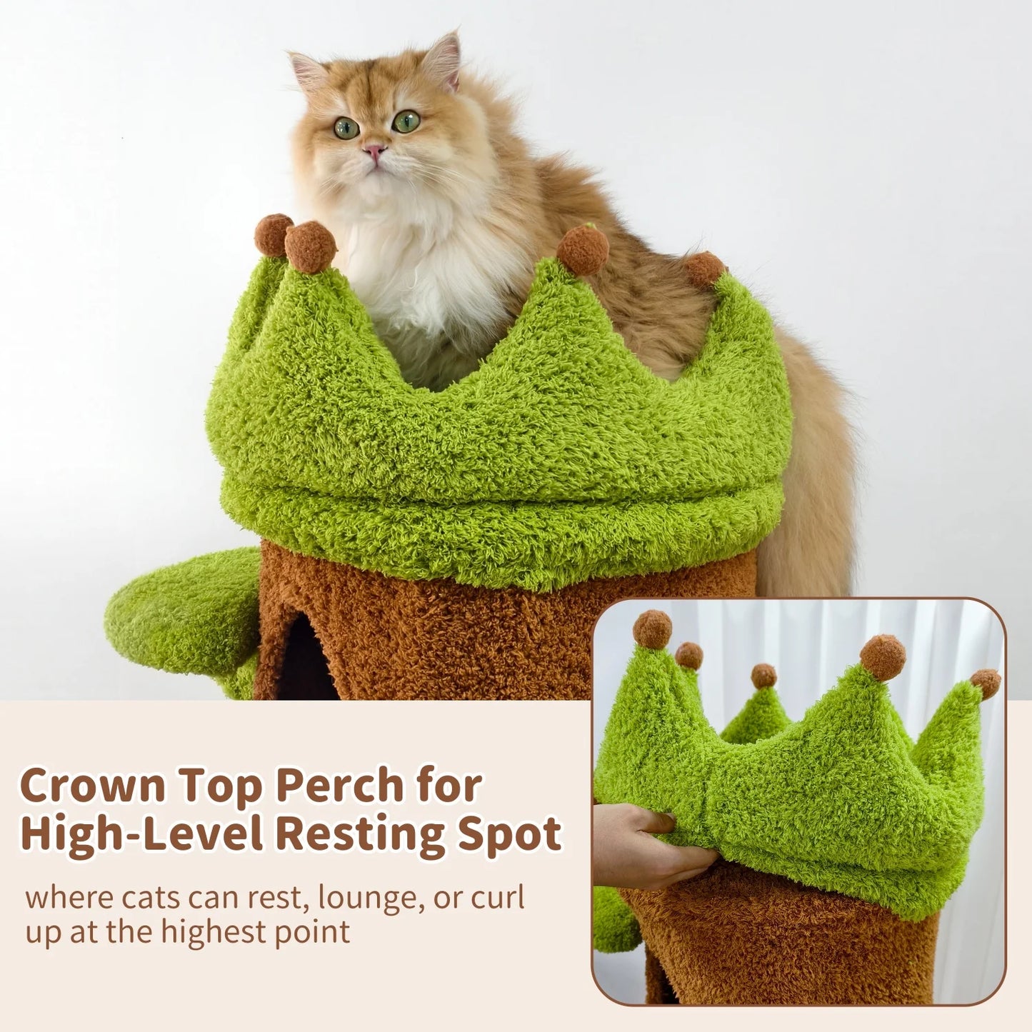 Bingopaw Premium Cat Tower With Sisal Scratcher And Play Cave