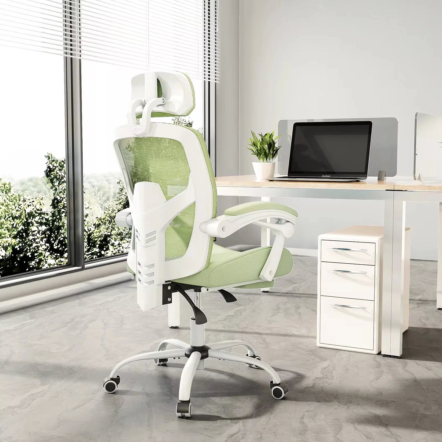 JHK Ergonomic Reclining Mesh Rocking Gaming Chair With Lumbar Support