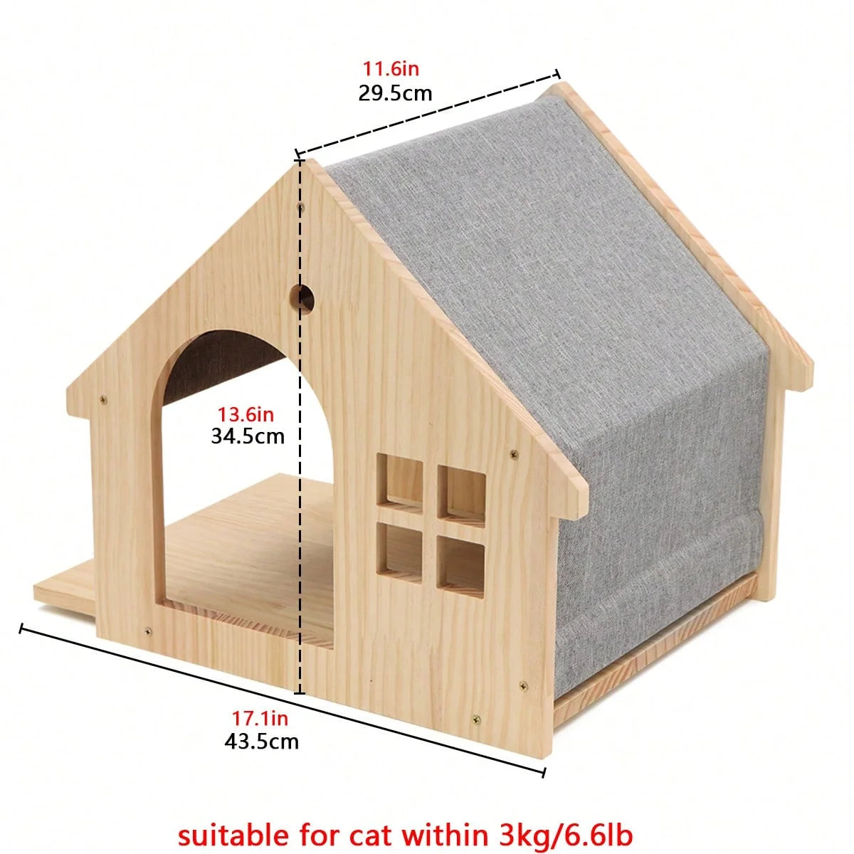 Wall Mounted Cat Climbing Shelf With Sisal Scratching Post