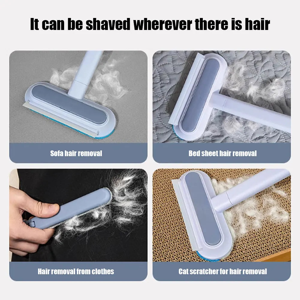 APWIKOGER 3 In 1 Pet Hair Remover Brush With Long Handle