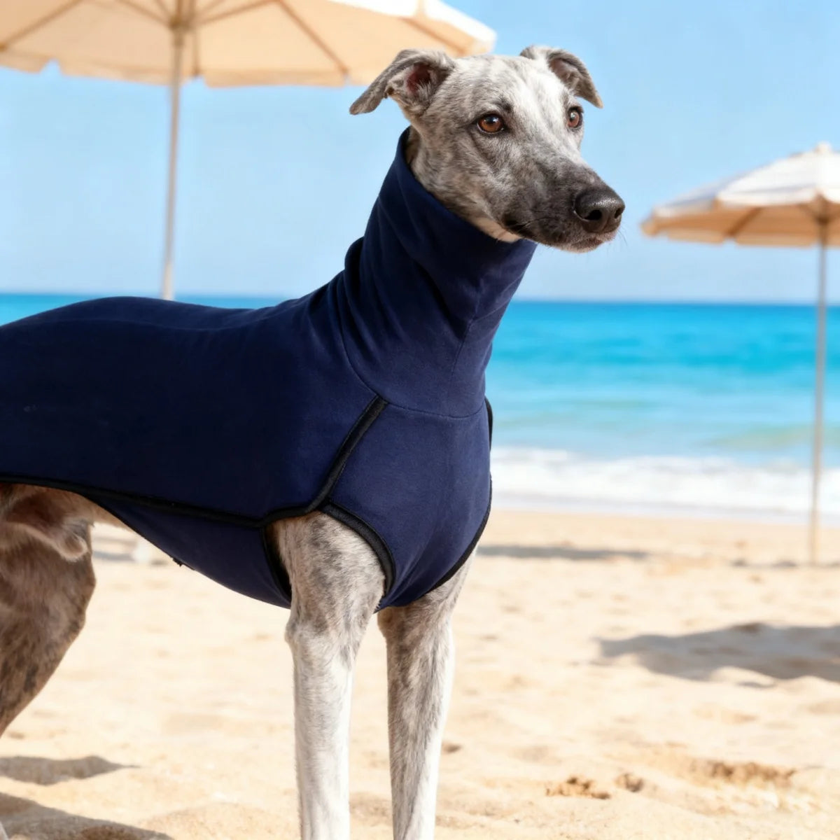 Greyhound Dog Winter Coat Pajamas Turtleneck Stretch Outfit