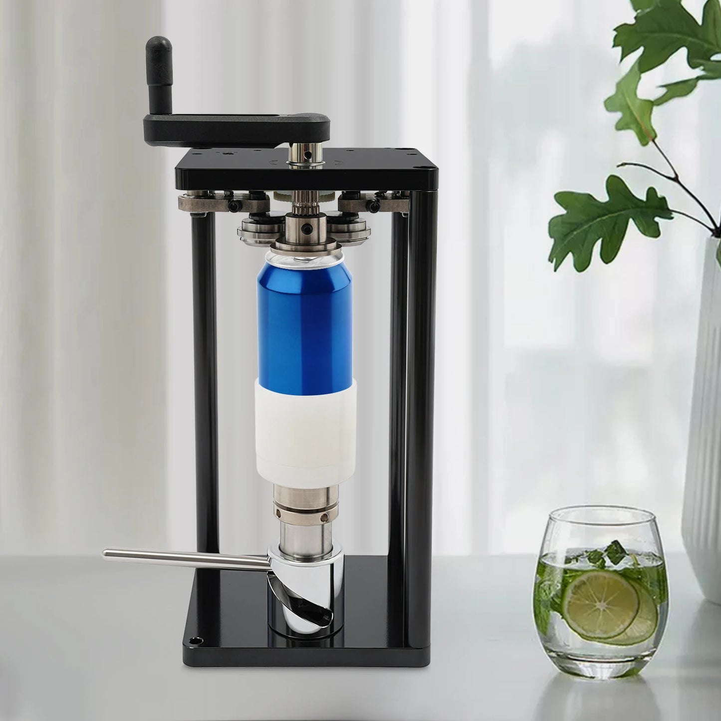 Manual Can Sealer, 10 Pcs/min Aluminum Can Seamer, Stainless Steel Can Sealing Machine For Sealing PET & Aluminum Cans