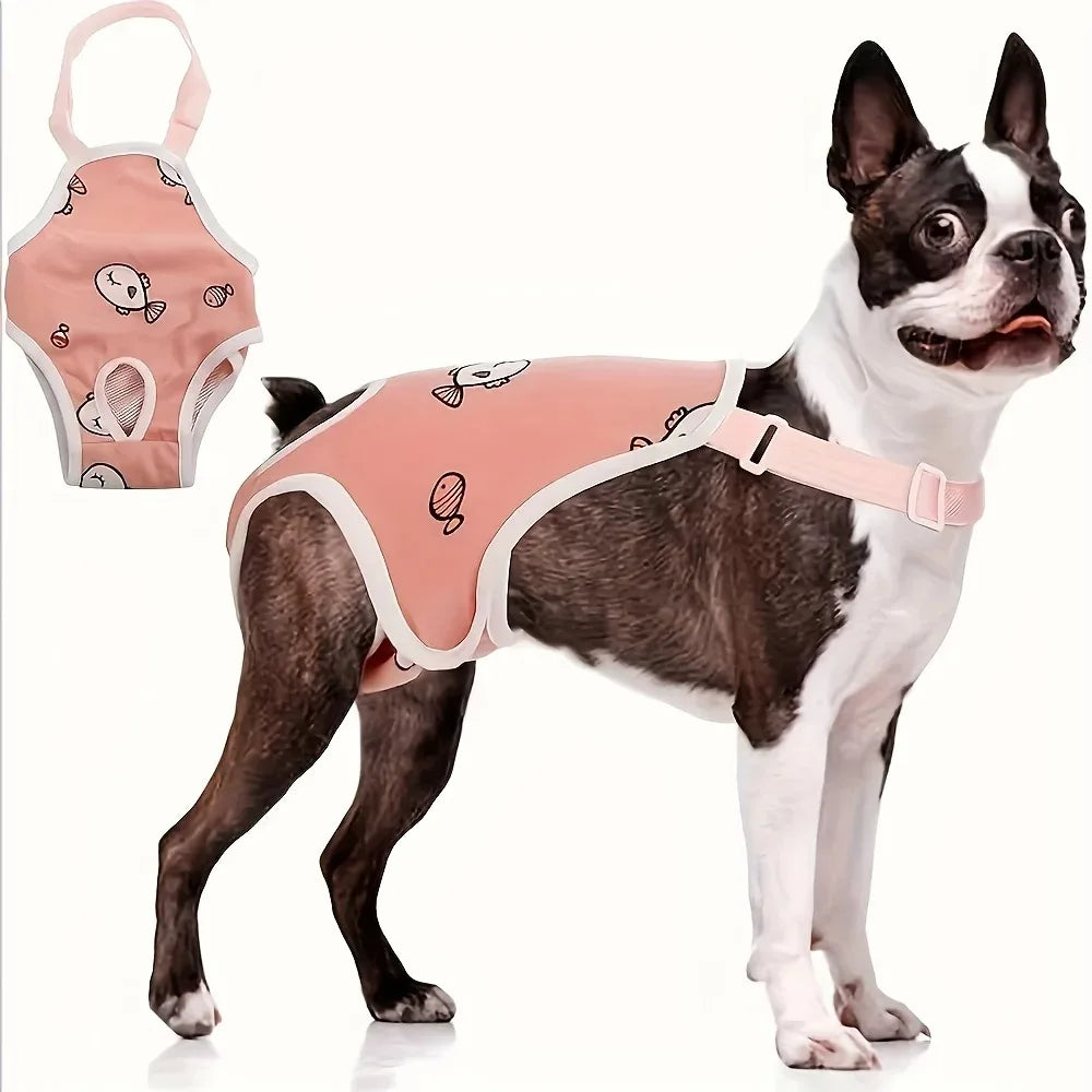 Washable Adjustable Female Dog Physiological Period Pants Secure Comfort