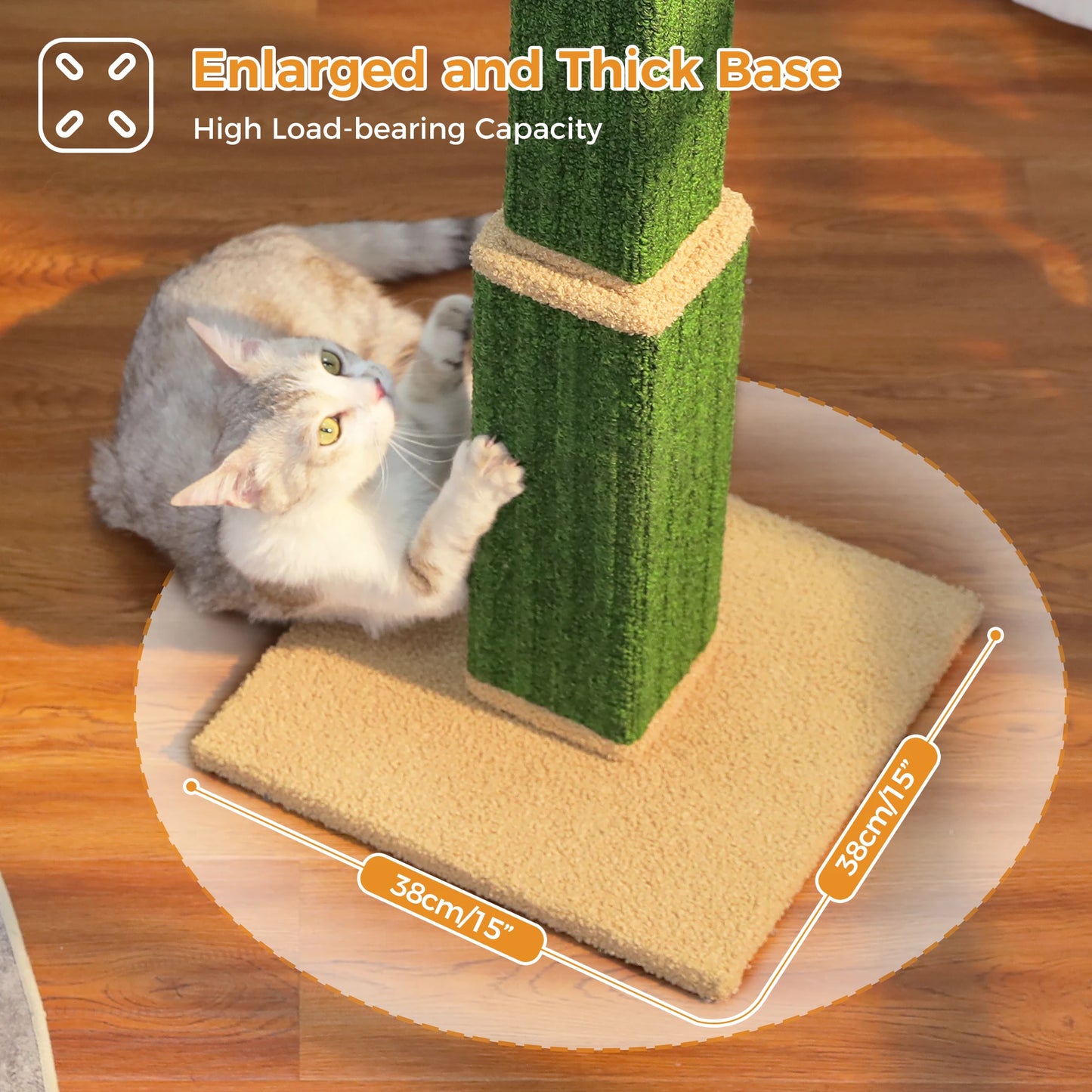 Pawz Road Woven Sisal Cat Scratching Post With Dangling Ball