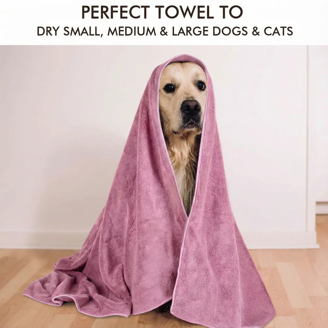 Super Absorbent Dog Bath Towel Premium Quick-Dry for Dogs