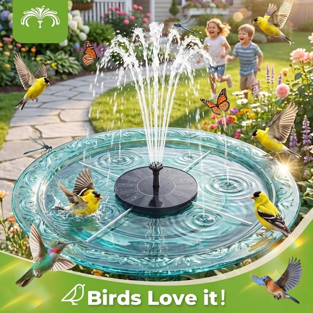 Floating Solar Fountain With Six Nozzles For Garden Pond