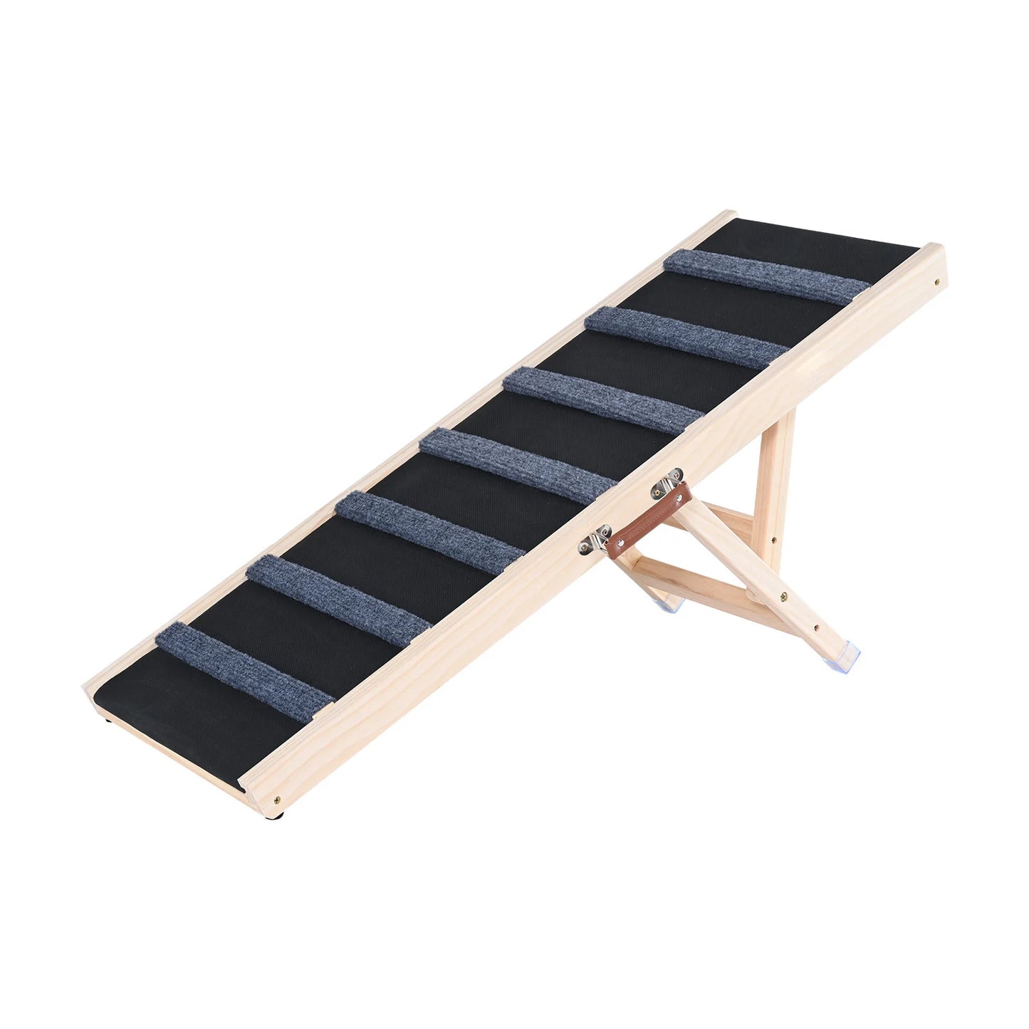 SucceBuy Adjustable Wooden Foldable Dog Safety Ramp