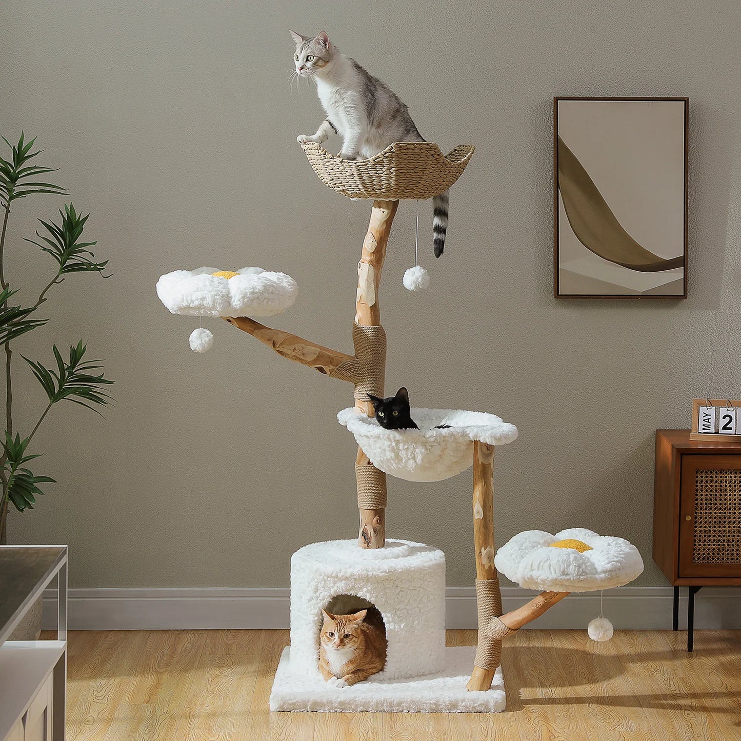 PAWZ Road Five-Tier Cat Tree Tower With Sisal Posts