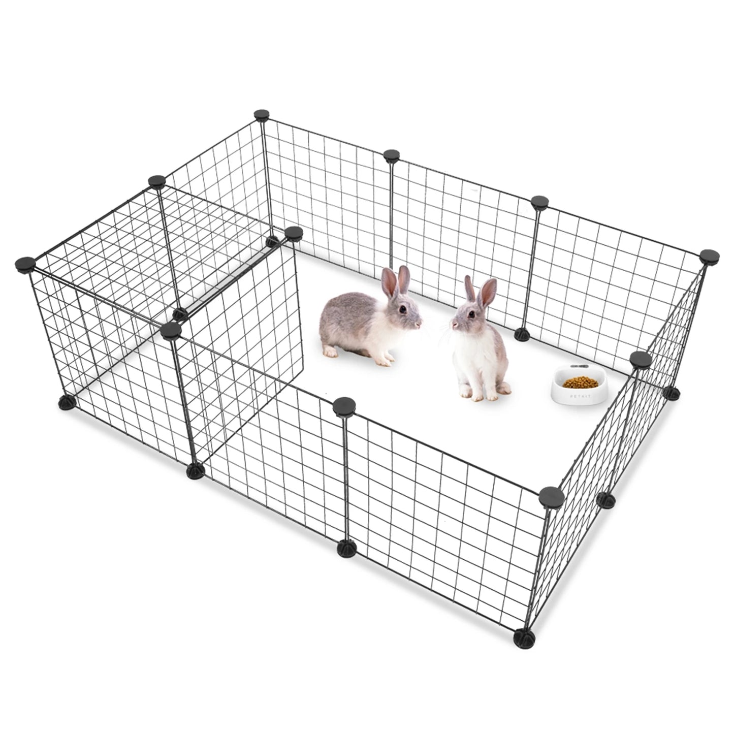 Portable Metal Wire Pet Playpen For Rabbits Guinea Pigs Kennel
