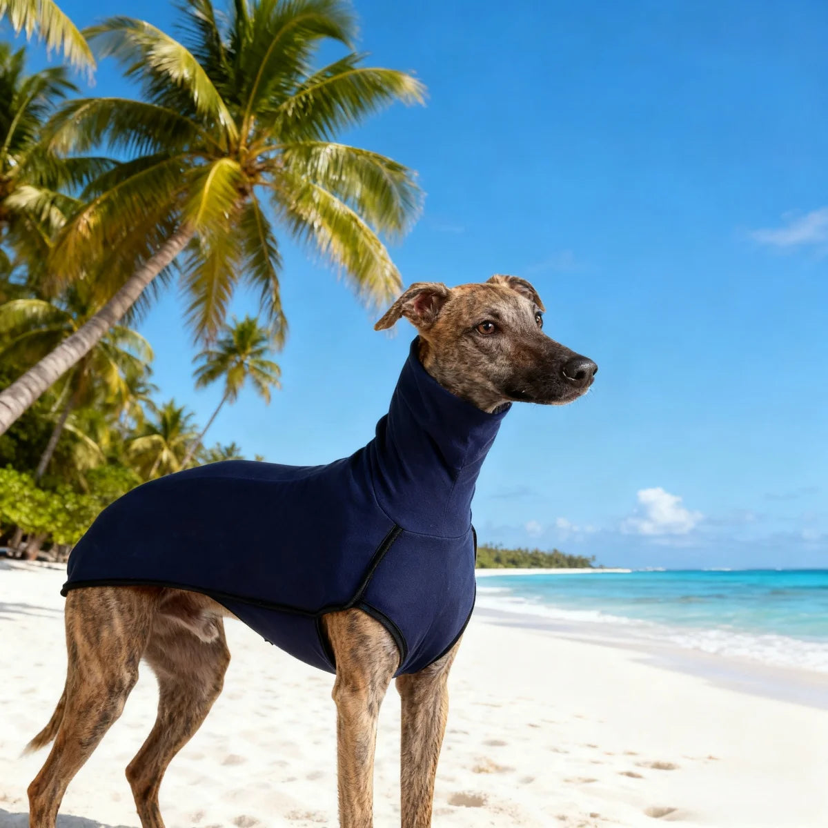 Greyhound Dog Winter Coat Pajamas Turtleneck Stretch Outfit