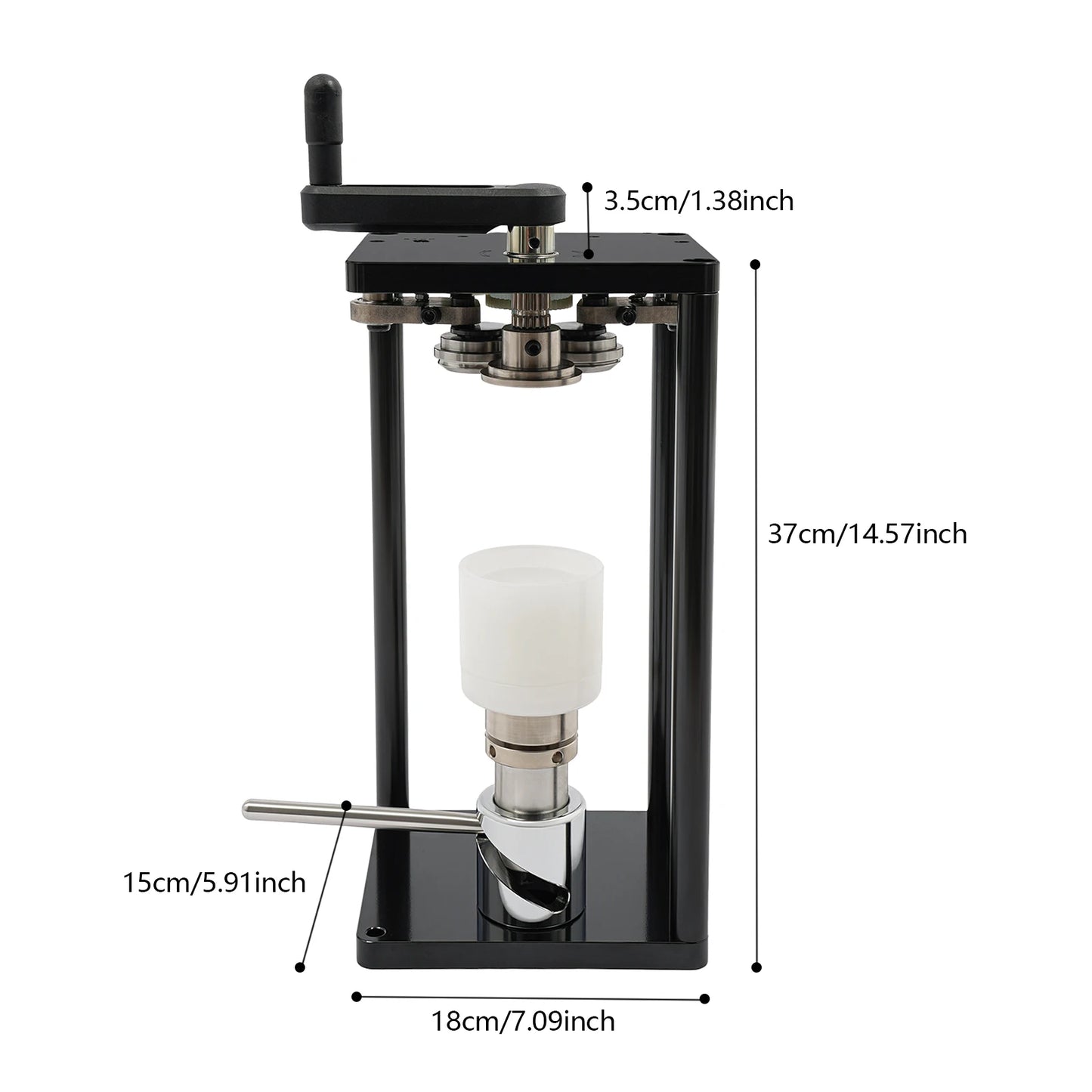 Manual Can Sealer, 10 Pcs/min Aluminum Can Seamer, Stainless Steel Can Sealing Machine For Sealing PET & Aluminum Cans
