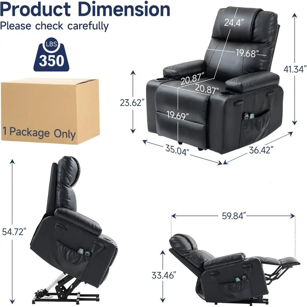 Adjustable Electric Recliner Chair With Massage And Heat