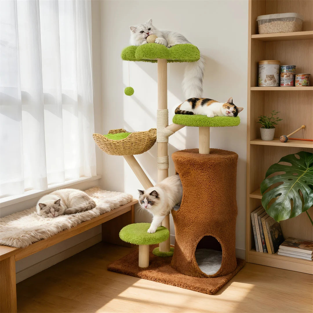 Bingopaw Multi Level Cat Tree With Sisal Scratching Posts