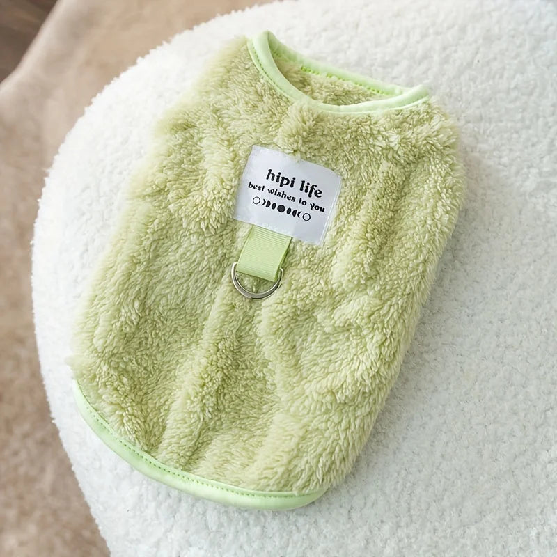 Soft Fleece Pull-On Pet Vest for Dogs and Cats Clothing
