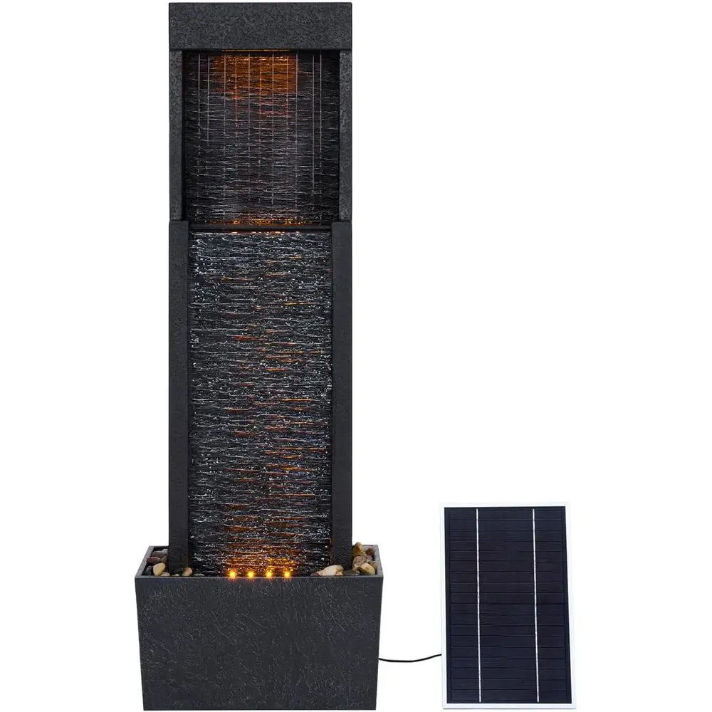 Solar Powered Led Water Fountain For Outdoor Gardens