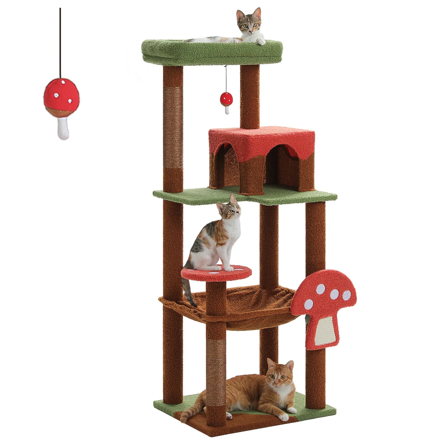 Pawz Road Cat Tower With Scratching Posts And Hammock