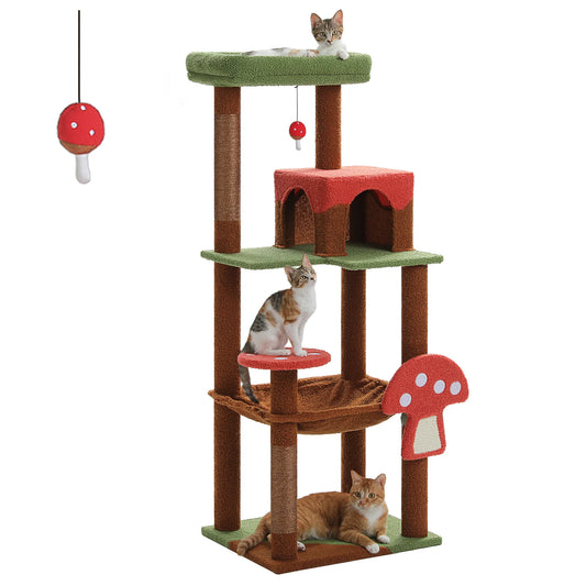 Pawz Road Cat Tower With Scratching Posts And Hammock