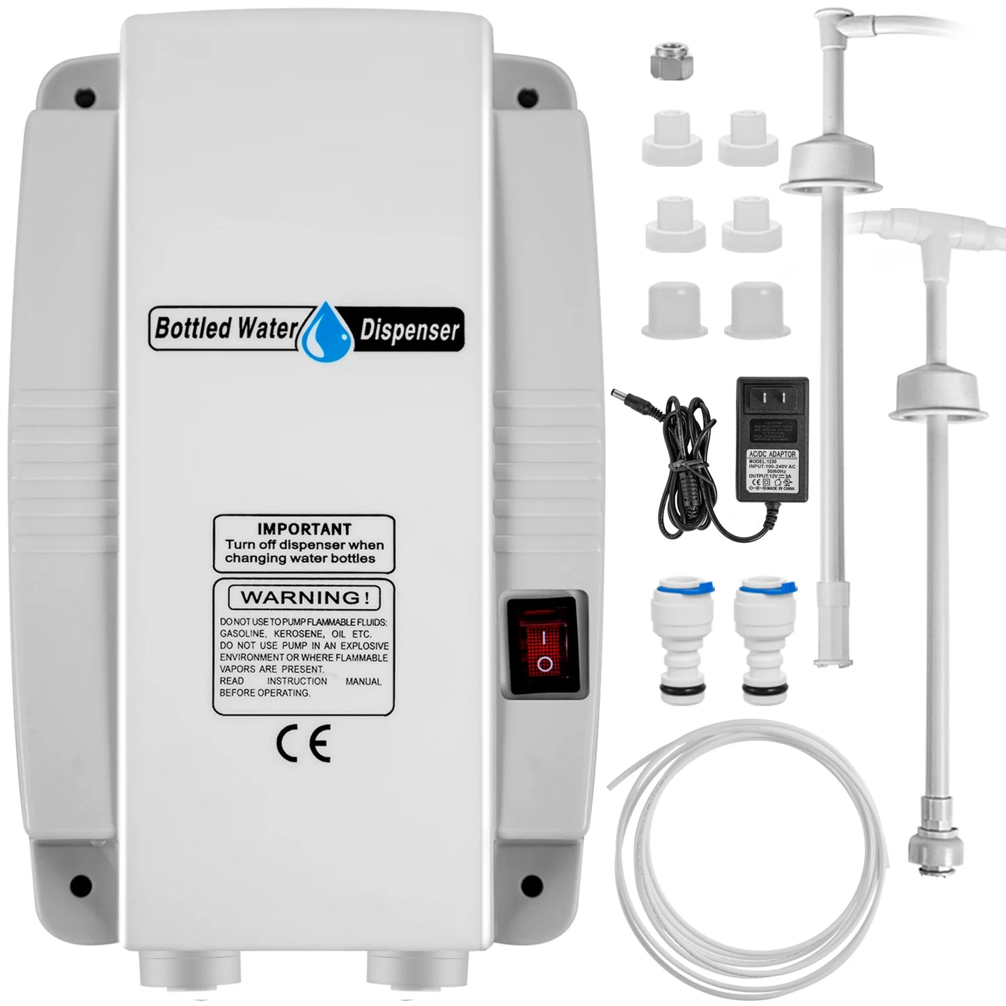 SucceBuy Water Bottle Dispenser Pump System Filter Softener Single/Double Pipe Reverse Osmosis Equipment for Ice Maker